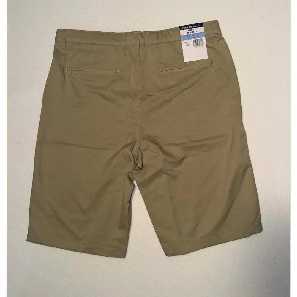 French Toast kids New khaki shorts with adjustable waistband